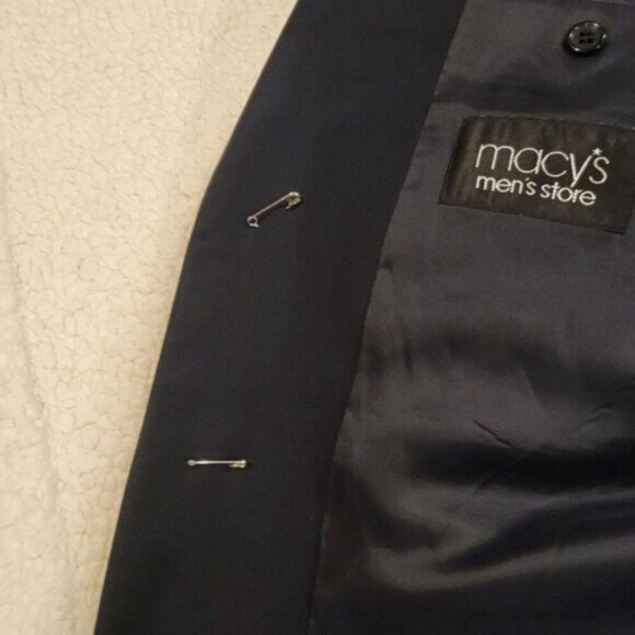 MICHAEL MICHAEL KORS 40L Single Breast Black 100% Wool Blazer Suit Jacket - Picture 3 of 13